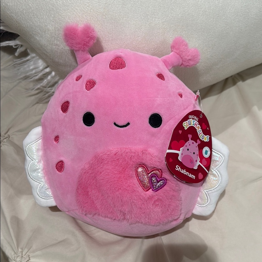 Squishmallows Pink Ladybug Stuffed Animal